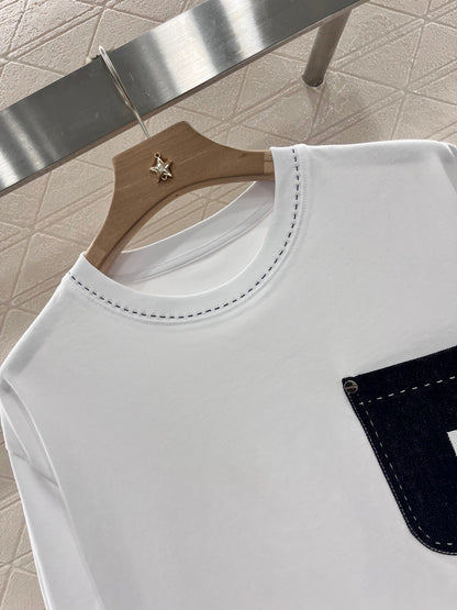 New round neck simple fashion T-shirt