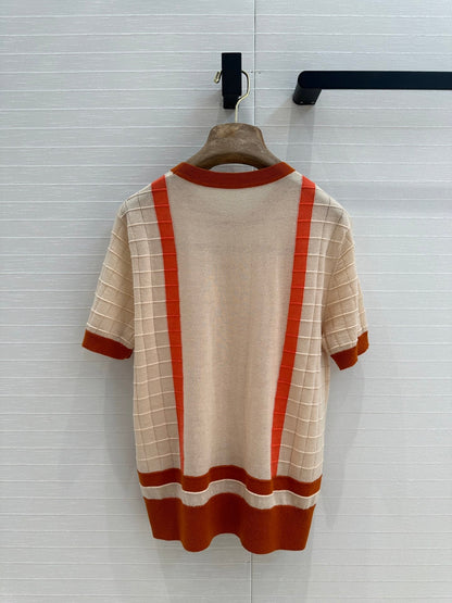 High-end knitted short sleeves