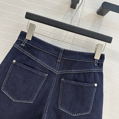 25 years new original blue denim shorts