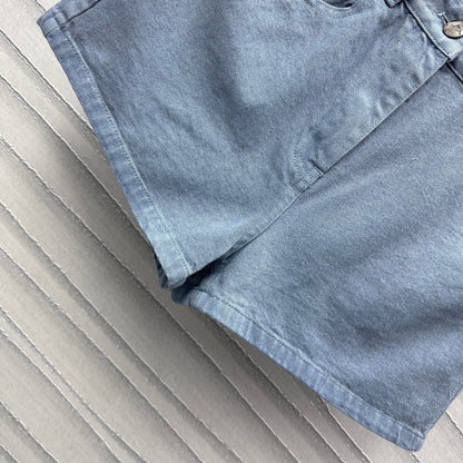 25 years new embossed denim shorts