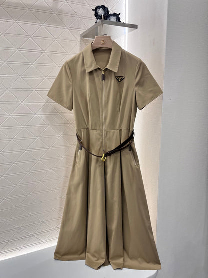 25ss new casual belt work dress