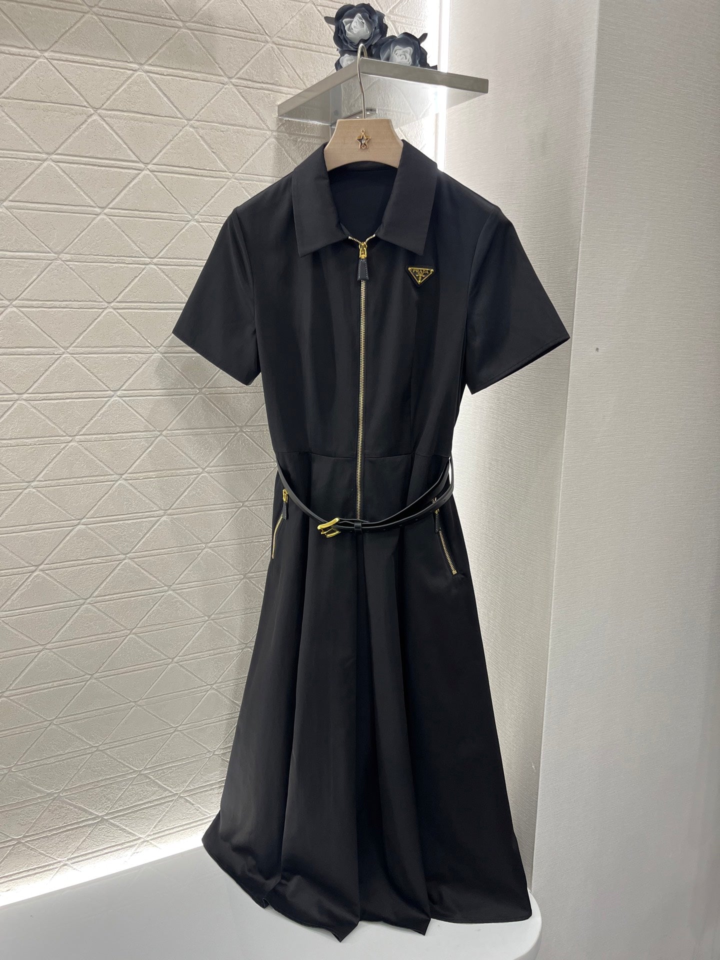 25ss new casual belt work dress