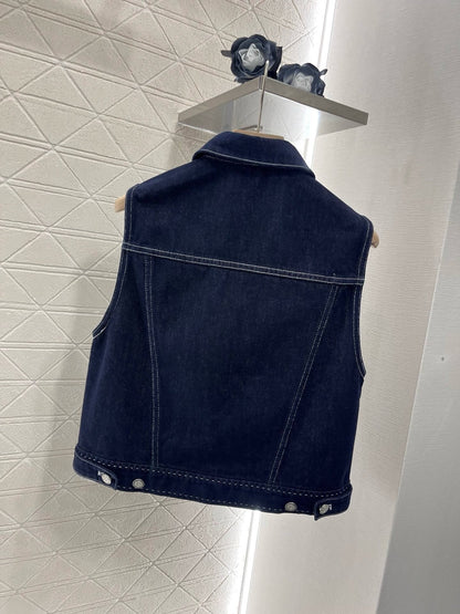 25ss new fashion denim vest