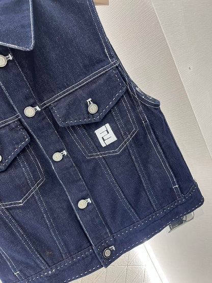 25ss new fashion denim vest