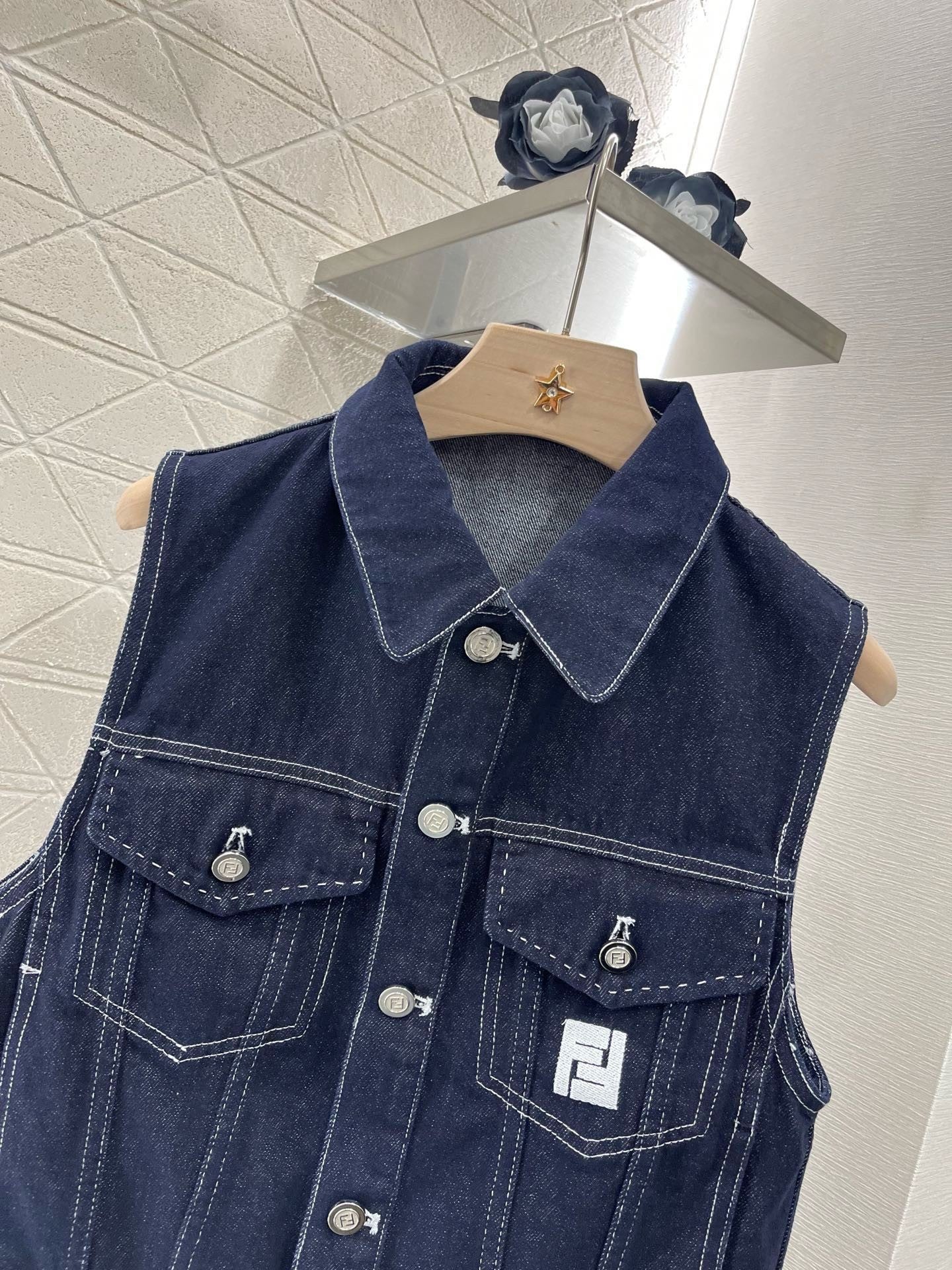 25ss new fashion denim vest