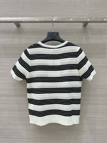 25ss Resort Series New Striped T-shirt