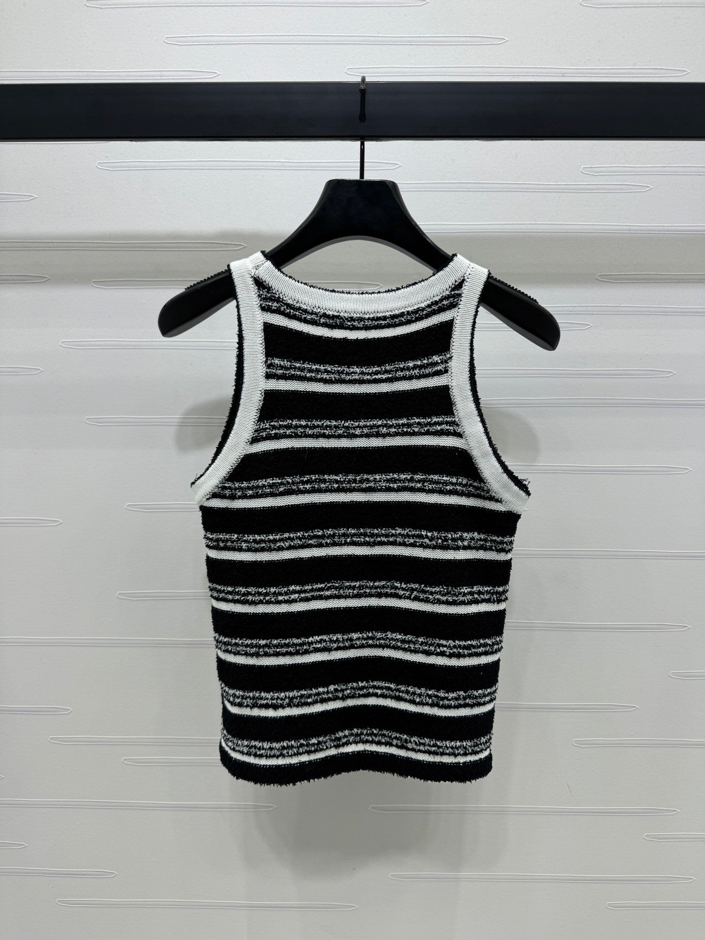 25ss spring and summer new silk cotton knitted vest