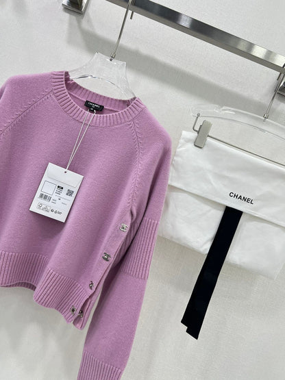 25ss new high-end fashion knitted long-sleeved tops