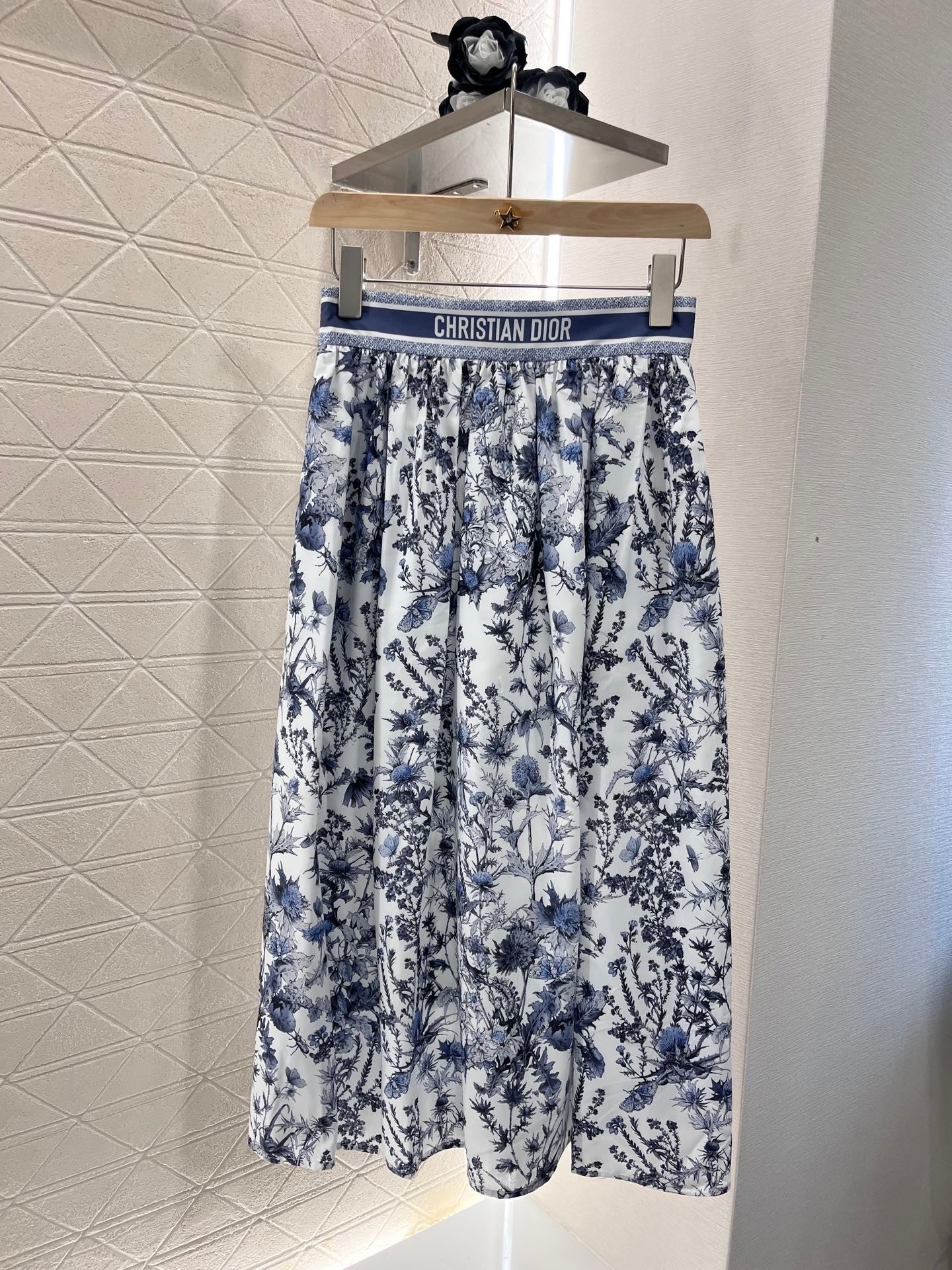 25ss new twill silk fashion skirt