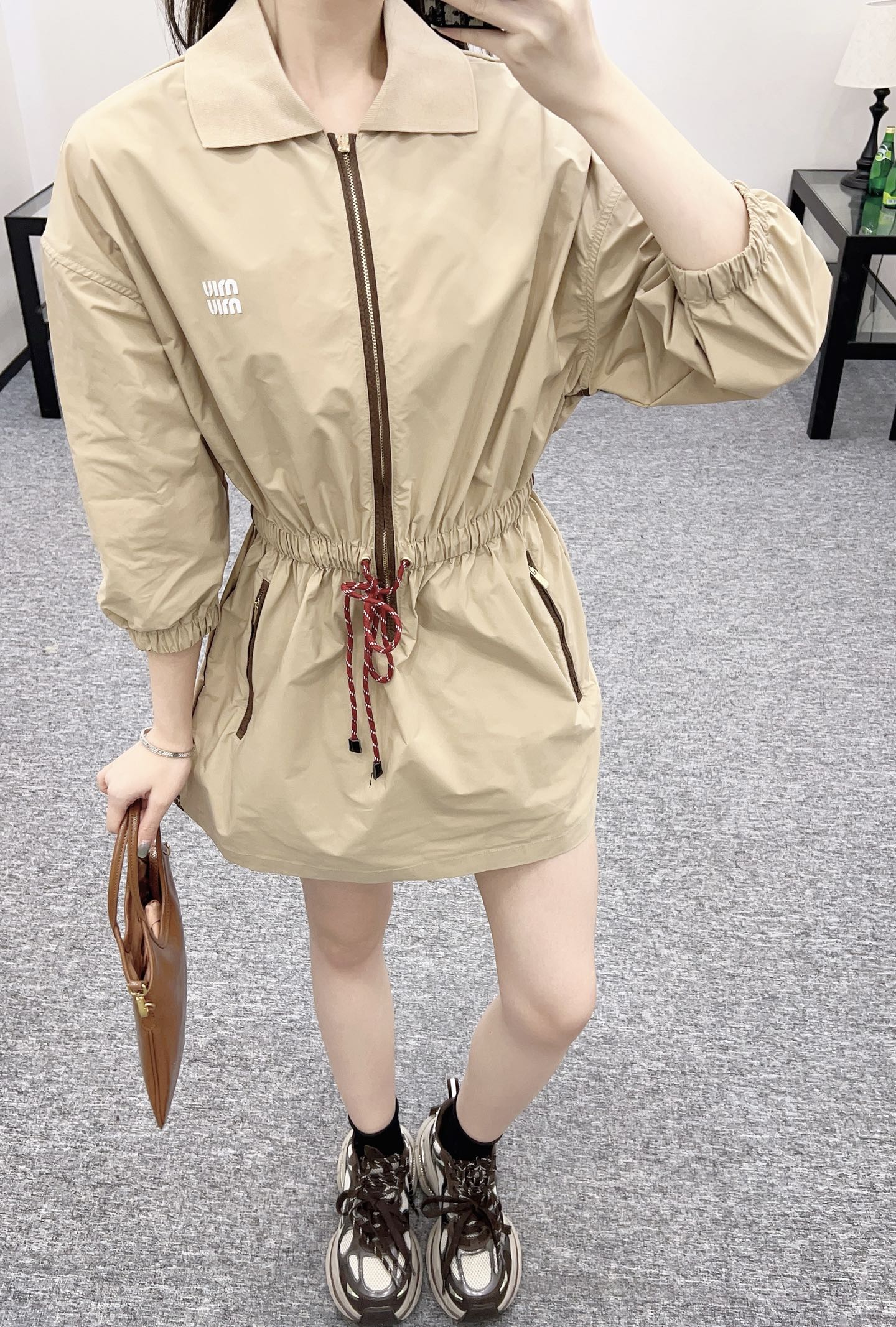 25ss new fashion waterproof and windproof nylon dress